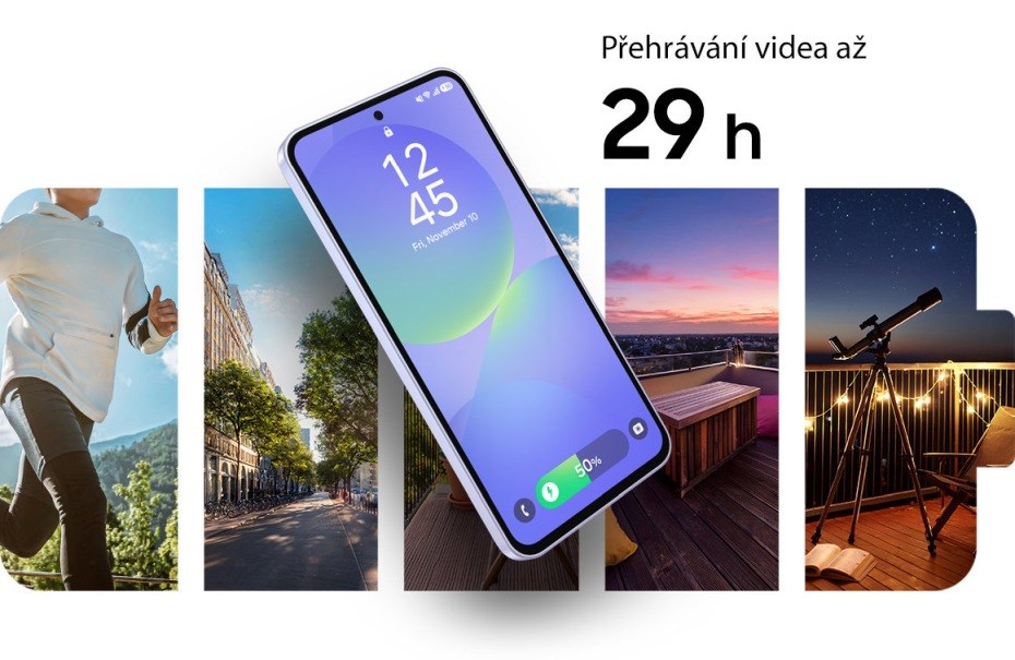 Samsung Galaxy A36 5G 45W nabíjení